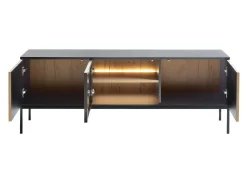 TV-bord Manal (Sort + Wotan eg)