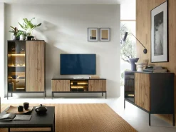 TV-bord Manal (Sort + Wotan eg)