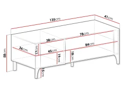 TV-bord Mavtoru 107 (Sort)