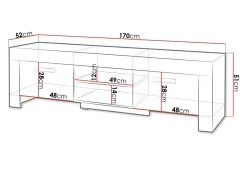 TV-bord Melfeli 111 (Sonoma eg)