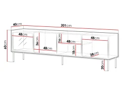 TV-bord Merevai 103 (Kashmir)