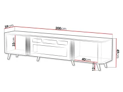 TV-bord Modus (Kashmir + Sort)