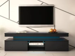 TV-bord Monfero (Sort + Blank sort)