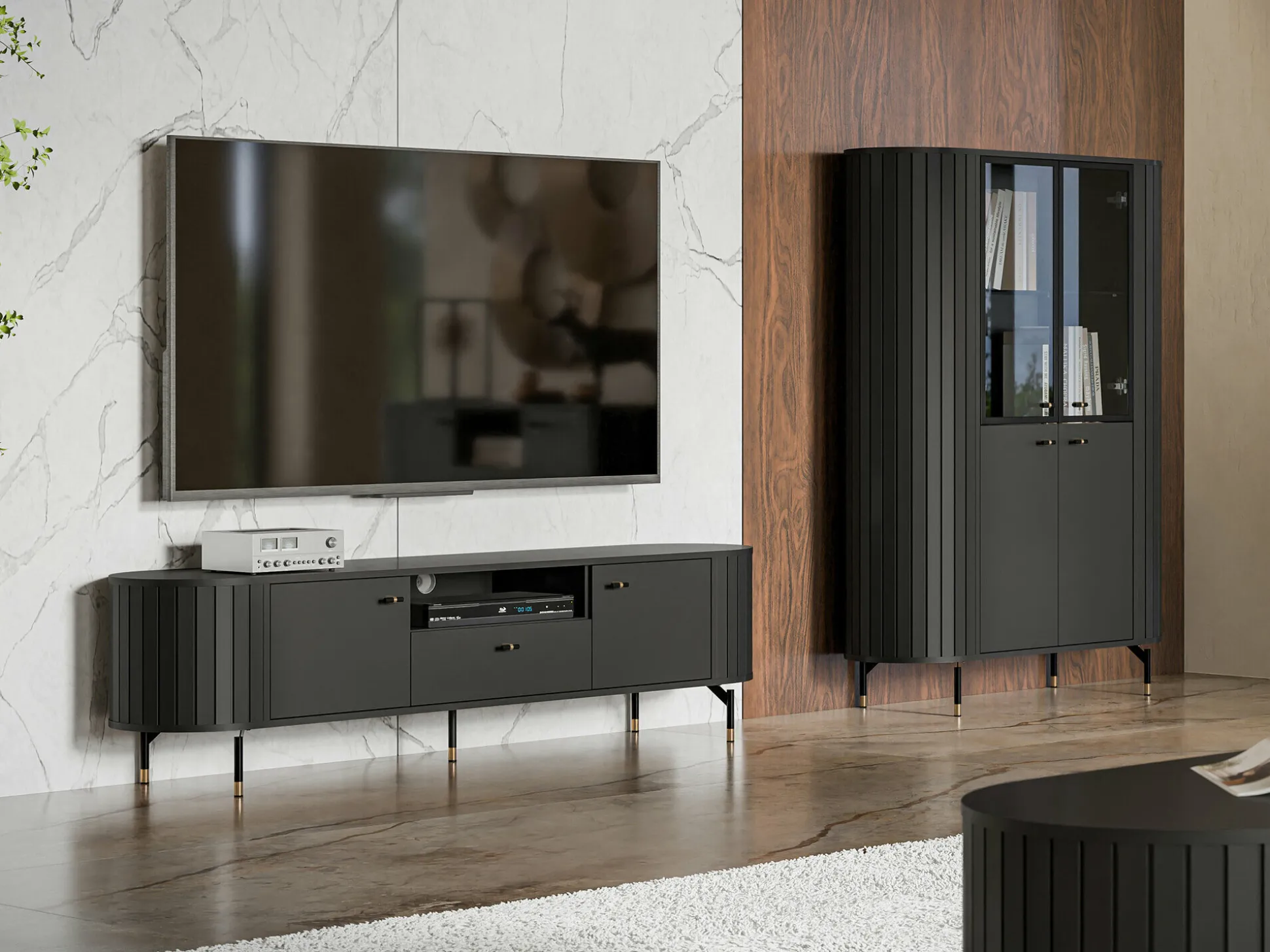 TV-bord Novmono 104 (Sort)