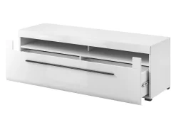 TV-bord Ophsalu 104 (Hvid + Glansfuld hvid)