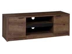 TV-bord Providence 123 (Kloster eg + Blank sort)