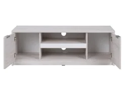 TV-bord Providence 123 (Kloster eg + Blank sort)