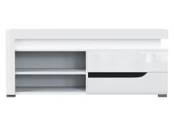 TV-bord Revelmi 100 (Glansfuld hvid + Hvid)