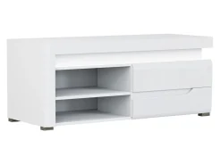 TV-bord Revelmi 100 (Glansfuld hvid + Hvid)