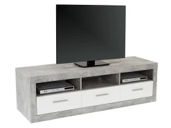 TV-bord Romfera 103 (Hvid + Grå)