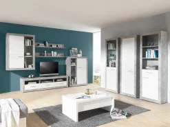 TV-bord Romfera 103 (Hvid + Grå)