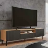 TV-bord Romseru 105 (Sort + Artisan eg)