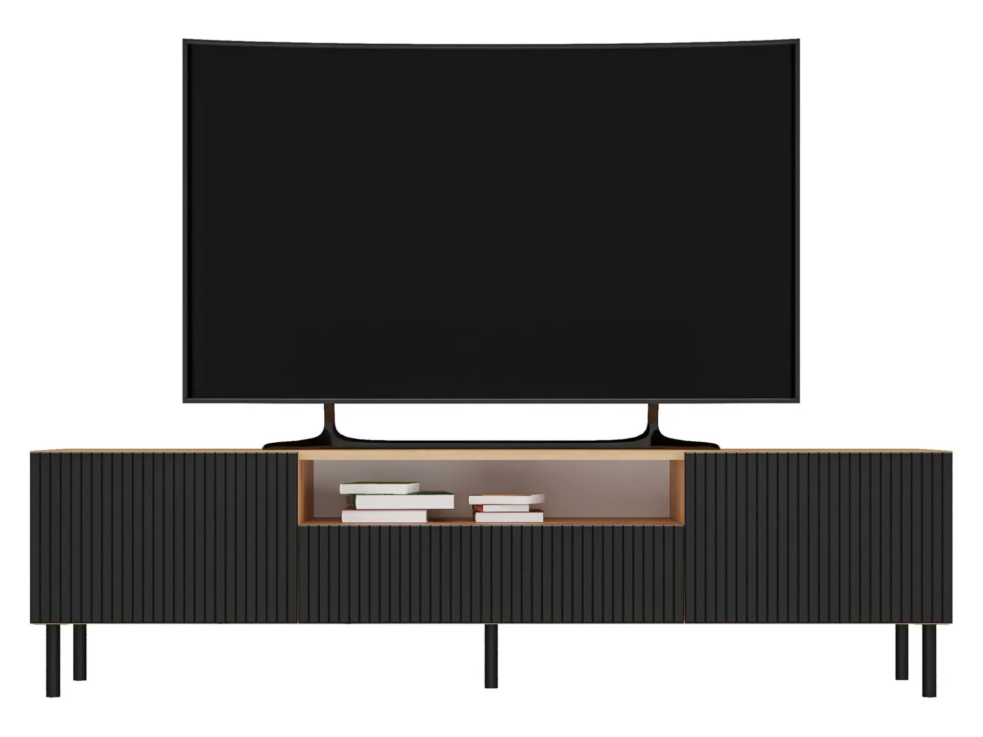 TV-bord Romseru 105 (Sort + Artisan eg)