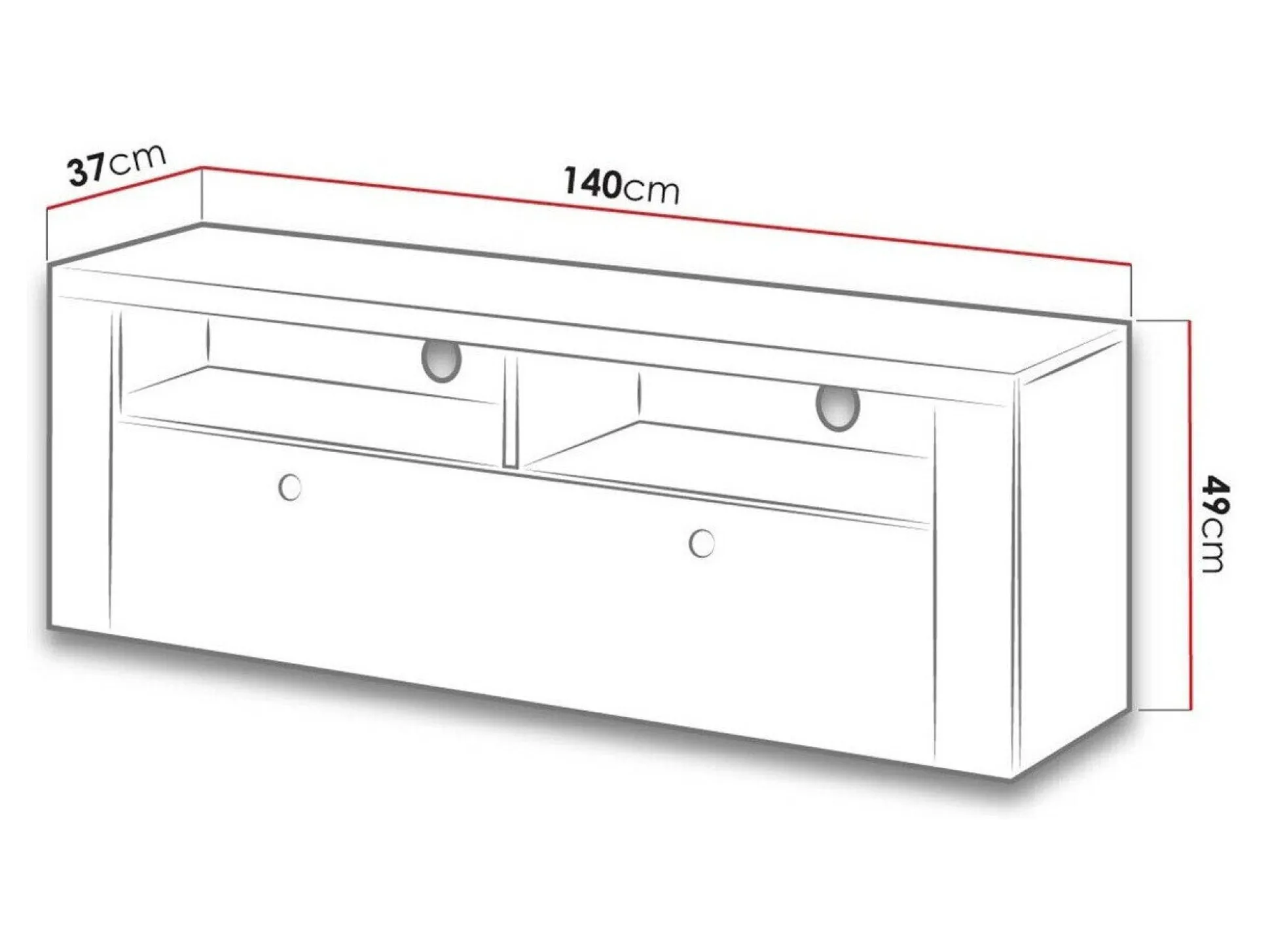 TV-bord Salelbo 103 (Riviera egetræ)