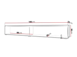 TV-bord Sarasota 166 (Hvid)