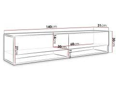 TV-bord Sarasota 118 (Wotan eg)
