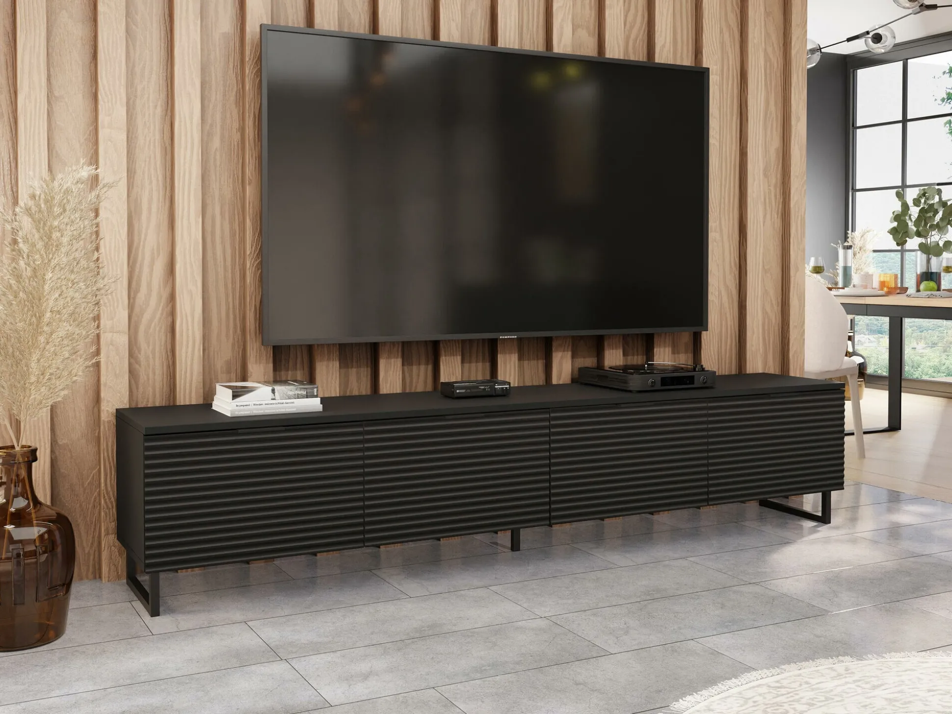 TV-bord Scientia II (Sort + Grafit)