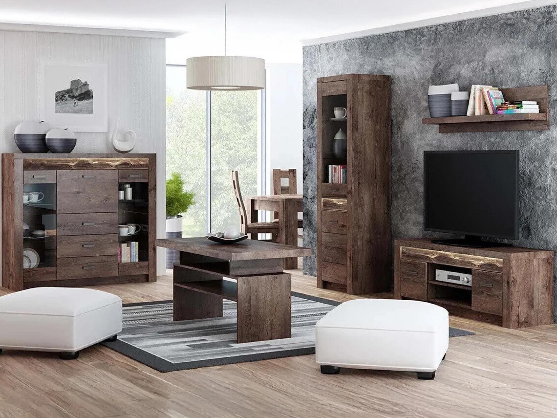 TV-bord Serfeno 106 (Mørk aske)