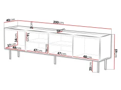 TV-bord Sillen I (Sort)