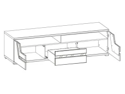 TV-bord Soretru 100 (Nød)