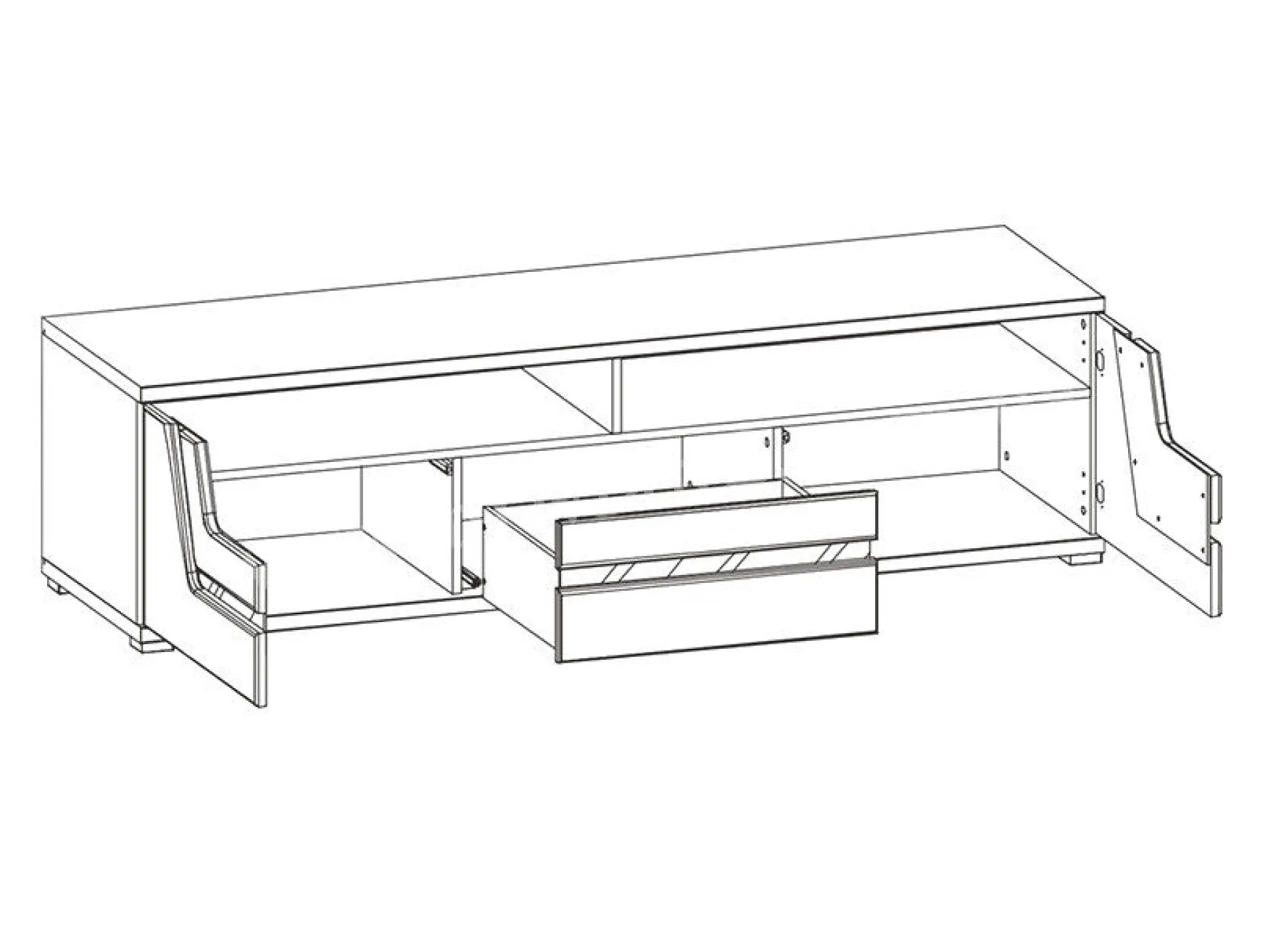 TV-bord Soretru 100 (Nød)