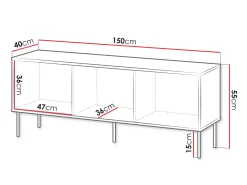 TV-bord Tolete 104 (Beige)