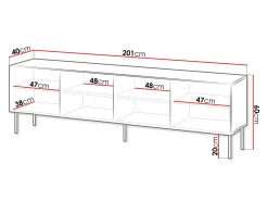 TV-bord Tolfelo 103 (Beige)