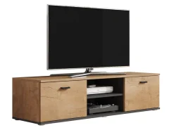 TV-bord Tornola 100 (Lefkas eg + Sort)