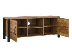 TV-bord Tornua 104 (Mørk gran + Mat sort)