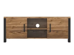 TV-bord Tornua 104 (Mørk gran + Mat sort)