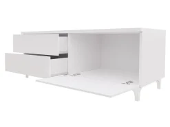 TV-bord Uva IV (Hvid + Glansfuld hvid)