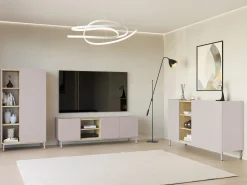 TV-bord Veldome 102 (Kashmir + Egetræ)