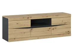 TV-bord Venlori 121 (Antracit + Artisan eg)