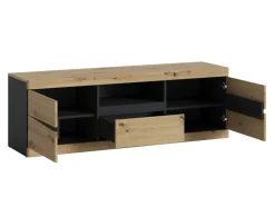 TV-bord Venlori 121 (Antracit + Artisan eg)