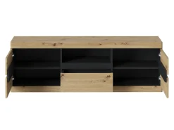 TV-bord Venlori 121 (Antracit + Artisan eg)