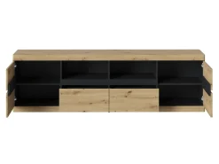 TV-bord Venlori 122 (Antracit + Artisan eg)