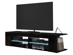 TV-bord Ver (Sort + Blank sort)