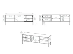 TV-bord Virsalo 103 (Kashmir)