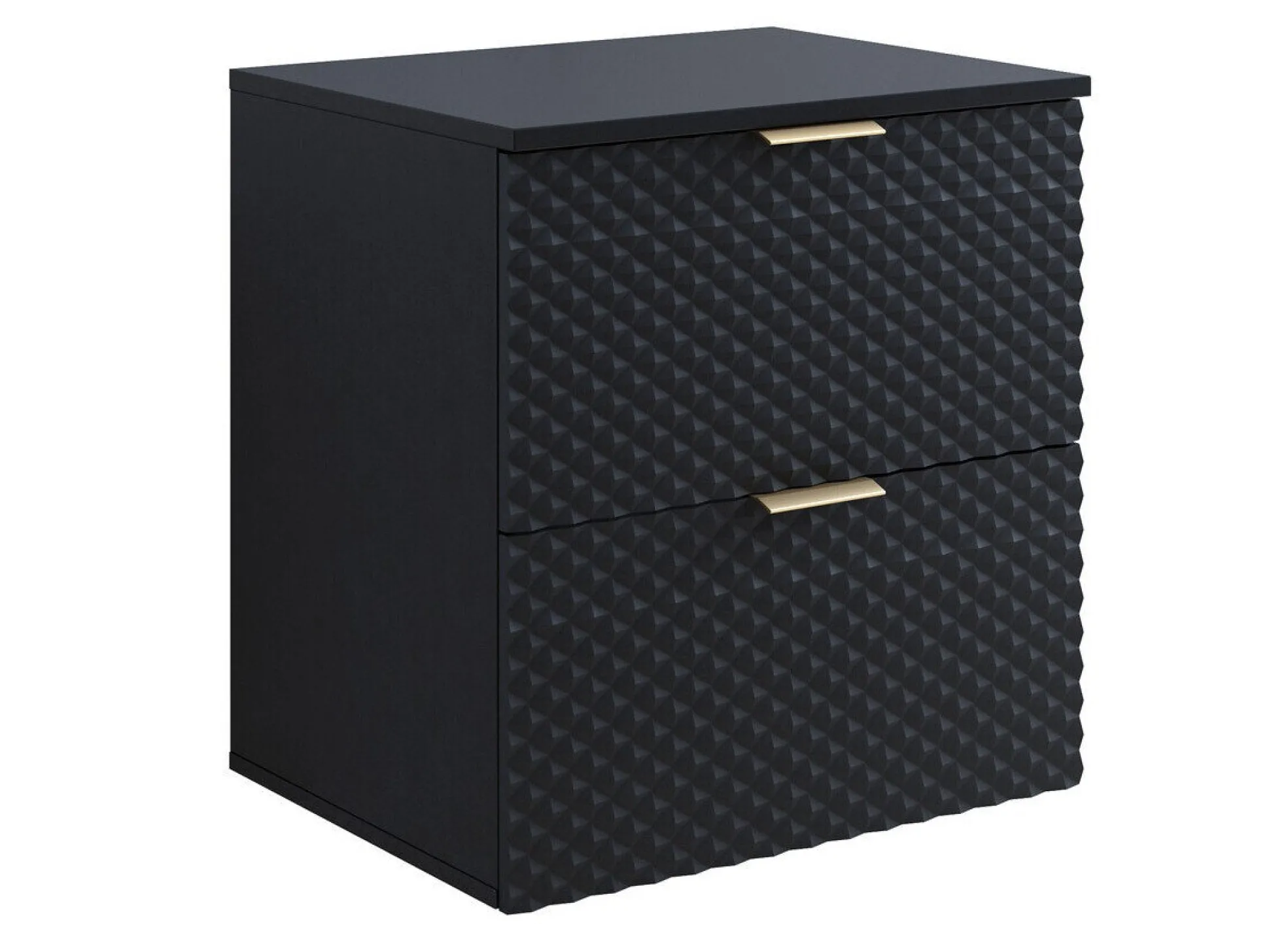 Vægbadeværelsesskab til håndvask Liretu 106 (Sort)