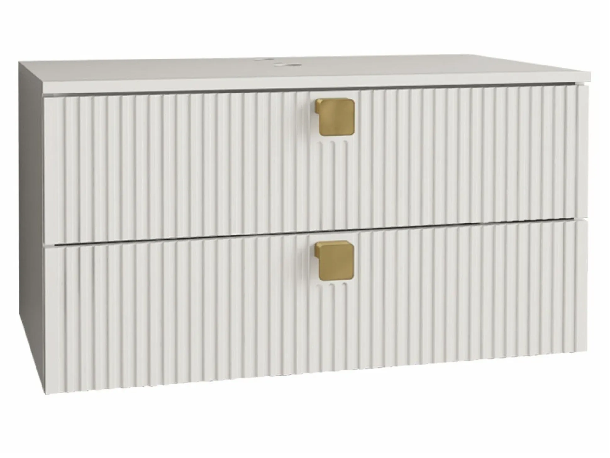 Vægbadeværelsesskab til håndvask Panium (Hvid)