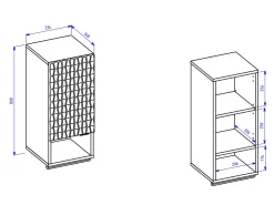 Vægmonteret badeværelsesskab Elitese 100