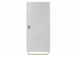 Vægmonteret badeværelsesskab Natar I (Hvid + Glansfuld hvid)