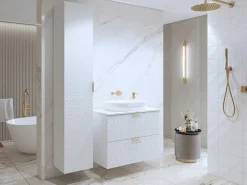 Vægmonteret badeværelsesskab Liretu 105 (Hvid)