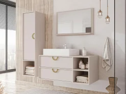 Vægmonteret badeværelsesskab Sodalis (Kashmir)