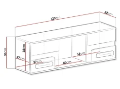Vægreol Aviseve 104 (Antracit + Hvid)