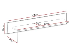 Vægreol Bracchal (Artisan eg + Grafit)