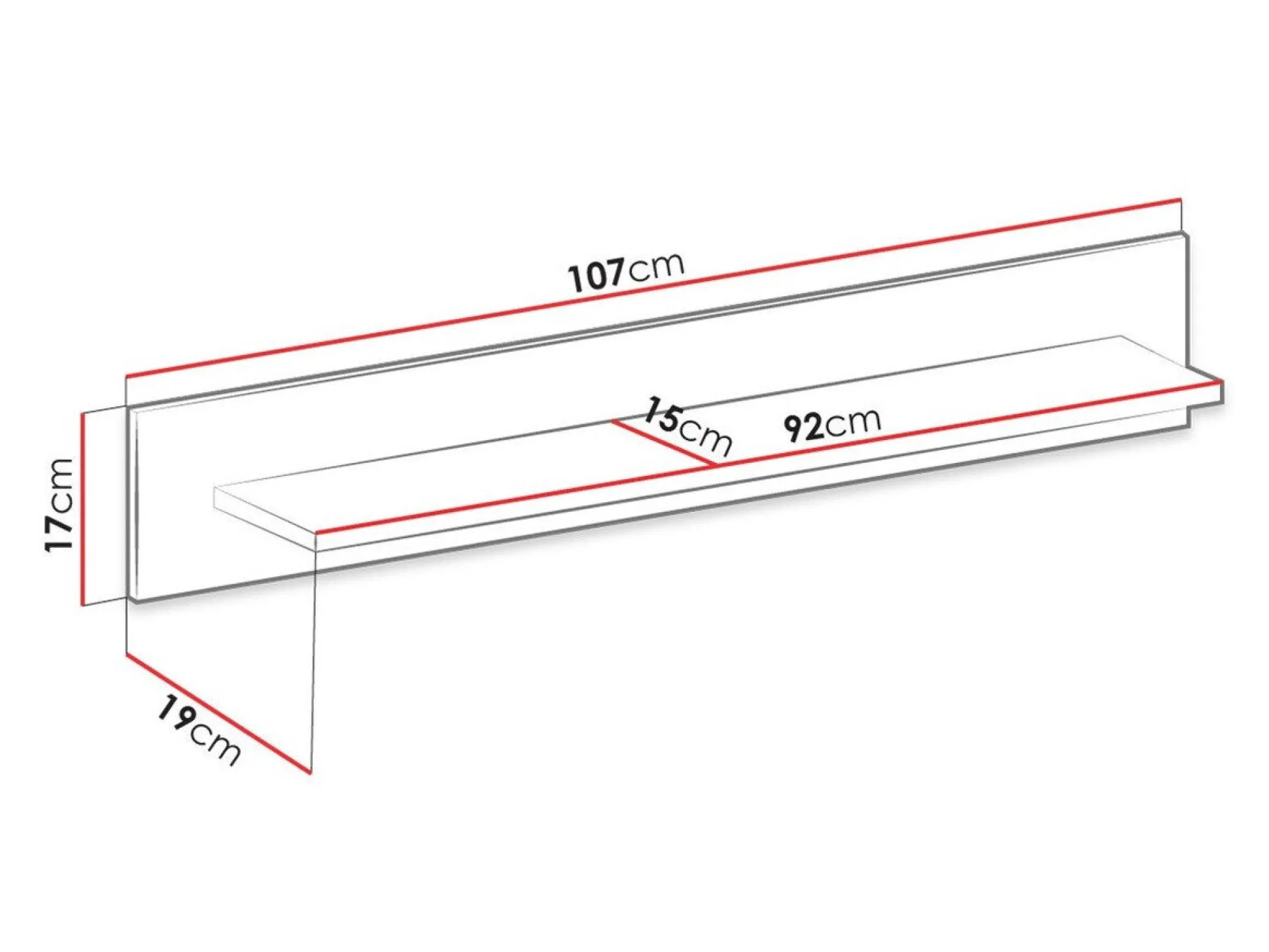 Vægreol Bracchal (Artisan eg + Grafit)