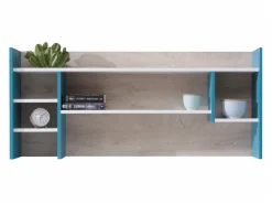 Vægreol Camteso 109 (Hvid + Egetræ + Turkis)