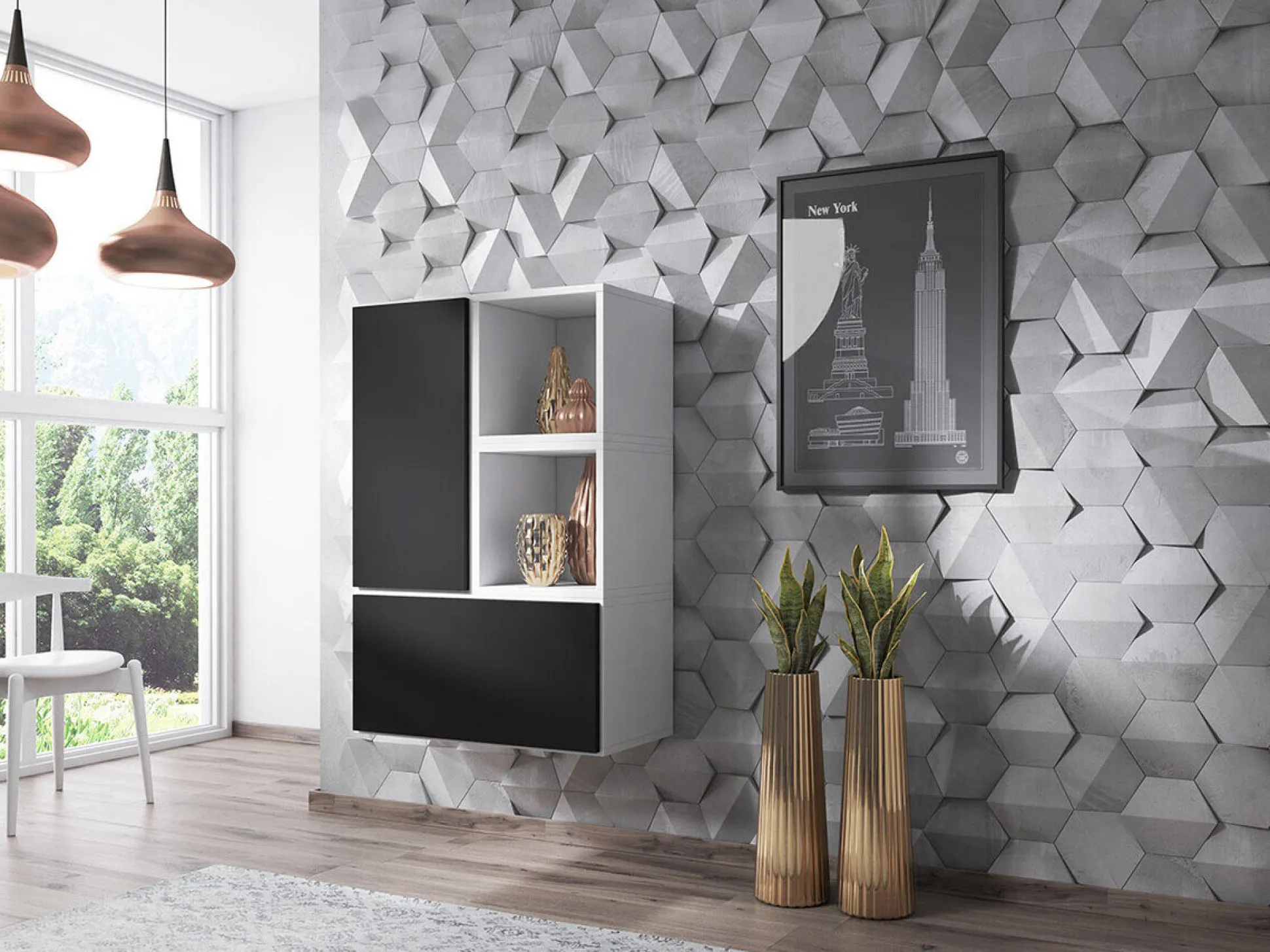 Vægreol Corbele 105 (Hvid)