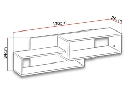 Vægreol Lorlare 104 (Hvid + Grå)